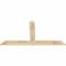 Ekena Millwork Portland Rough Sawn Timber Gable Bracket, Douglas Fir, 72"W x 39"H x 2"D x 6"F, 13/12 Pitch GBW072X39X0206POR00RDF - alternate 4